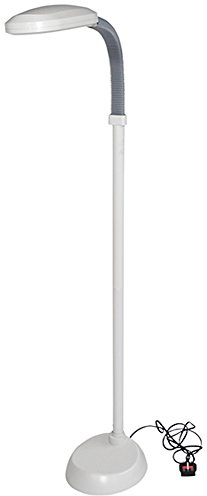 Aidapt Standing Reading Lamp Boasts Optimum Natural Daylight Levels (6,500K Daylight), Economical, Ideal Companion for Everyday Activities such as Reading and Writing along with Craft and Hobby Work.