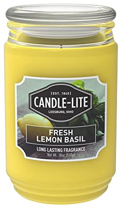 Fresh Lemon Basil Duftkerze 18 oz Jar mit Snug Deckel