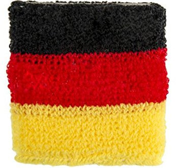 Schnooridoo 12 x Schweißband Deutschland WM EM Fußball 7x7 cm Armband Party Mitgebsel Kindergeburtstag Give Away