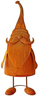 X-Mas Wichtel Edelrost Weihnachtsmann wackelnd 76cm