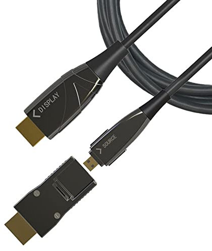 Techly 107418 Cavo HDMI™ A/A Micro HDMI™ AOC in Fibra Ottica 4K 10m Nero