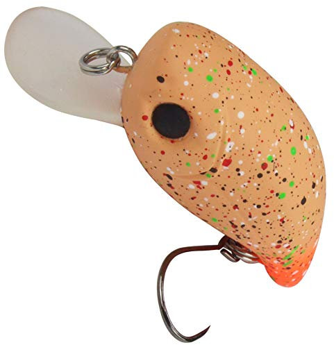 FTM Unisex – Erwachsene 10C5200562C10 Masu Pit Bull 3cm 2,4g Forellenwobbler schwimmend, Farbe:beige/gelb-rot gesprenkelt, Bunt, Normal