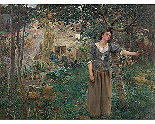 Artery8 Bastien-Lepage Joan Of Arc Painting Art Print Canvas Premium Wall Decor Poster Mural Malerei Wand Deko