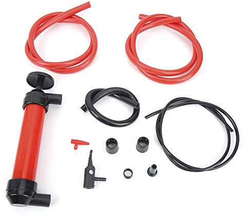 Fydun Pompes à Carburant à Main, Pompe à Siphon de Voiture Manuelle Portable extracteur d'huile de Transfert de Carburant Liquide Pompes à air à Main pour gasoil et liquides