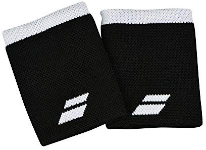 Babolat Logo Unisex Schweißband schwarz Weiss 2er