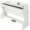 MUSTAR Digital Piano 88 Weighted Keys, Full Size 88 Key Piano Keyboard Semi Weighted, Home Electric Piano with Furniture Stand and Triple Pedal, Music Stand, USB MIDI, White