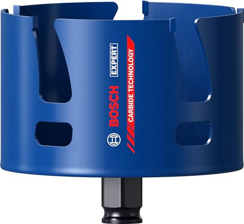 Bosch Professional 1x Seghe a Tazza Expert Construction Material per Legno Tenero, Ø 98 mm, Accessorio Trapano a Percussione