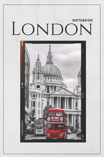 LONDON NOTEBOOK: Travel Journal Notebook | London England Gift Notebook | 6x9 100 Lined Pages