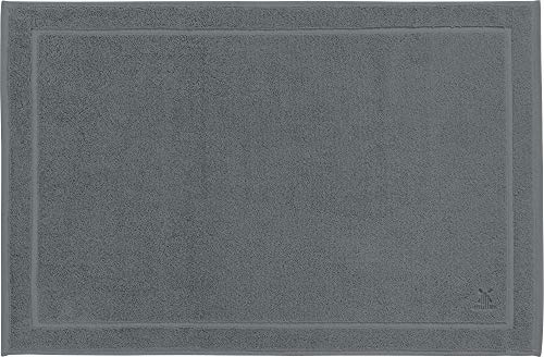 Erwin Müller Duschvorlage, Badematte Heidenheim - extra schwer, enorm saugstark, waschbar, trocknergeeignet - grau Größe 50x80 cm