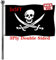 Jayus Jolly Roger Flaggen, 7,6 x 12,7 cm, doppelseitig, strapazierfähig, Piratenflagge, Banner mit 2 Ösen