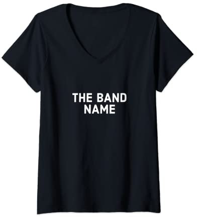 Damen Der Name des Armbands T-Shirt mit V-Ausschnitt