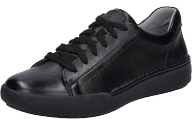 Josef Seibel Damen Low-Top Sneaker Claire 01,Weite G (Normal),Wechselfußbett,schnürschuhe,schnürer,Halbschuhe,schwarz,42 EU