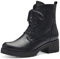 MARCO TOZZI stivaletti da donna con tacco a blocco, allacciatura e zip color nero (black) 37 EU