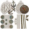 Sijiangmold Piraten-Silikonformen, Anker, Seil, Fondant, Kompass, Schokoladenform, Schatz, Münzen, Süßigkeiten, Form für Kuchendekoration, Schokolade, Polymerton, Gummipaste, Cupcake-Topper, 4 Stück