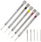 masar Outil 5 Tournevis Plat pour Montres - Horloger - avec Embout de Rechange - Basic