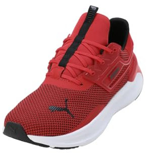 PUMA Unisex SOFTRIDE Symmetry Road Running Shoe, for All TIME RED Black White, 43 EU