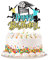 Blumomon 1 pezzo di pallavolo Happy Birthday Cake Topper Sport Tema Pallavolo Decorazione per Torta per Bambini Ragazzi Ragazze Uomini Donne Compleanno Party Supplies