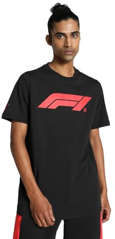 PUMA Formula 1 Essentials Large Logo Tshirt Men's - Black - Size: X-Large