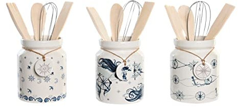 DKD Home Decor Pot pour ustensiles de Cuisine, Estándar