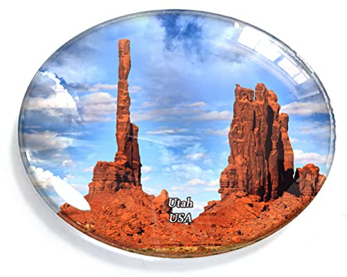 Utah USA Magnet Kühlschrank Gefrierschrank Magnet Aufkleber Souvenir Dekorationen Oval Kristall Magnet Küche Whiteboard