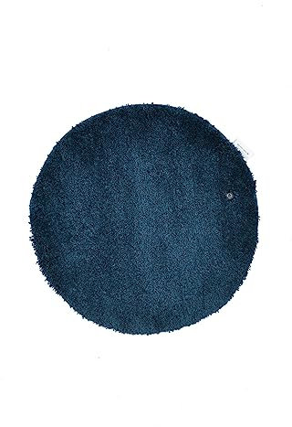 Teppich aus 100% Polyester; handgetuftet | Größe: 60 cm rund; Farbe: Petrol | Tom Tailor - Cozy Bath