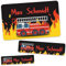 GRAVURZEILE Schuletiketten - Feuerwehr Design - Personalisiert mit Namen - 100 Aufkleber in 3 Größen für das Beschriften von Schulsachen Hefte Bücher - Geschenk zum Schulanfang zur Einschulung