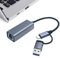 Adaptador Ethernet USB 3.0, USB C a RJ45 Gigabit LAN 1000 Mbps adaptador de red con adaptador de red tipo C para Windows XP, MAC OS, Linux, VISTA 7 8 10 11 y más