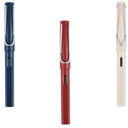 Ieron Calligraphy Pen Set, 3 Pcs Calligraphy Fountain Pens for Beginners, Lettering(pink,red,blue)