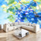 Fotomural fruta uva azul Fotomural Pared, 250x175 cm Papel Pintado 3D, Fotomurales Decoración de Comedores Moderna Lana Sala Cuarto Salón