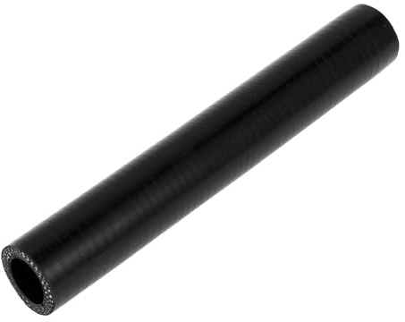 X AUTOHAUX Straight Coupler Silicone Hose 0.79 ID 7.87 Length 0 Degree | Universal, Car Silicone Hose, Coolant Hose, 4-Ply, 5mm Thickness, Air Intake/Turbo/Intercooler Piping Tube, Black, 1 Pcs