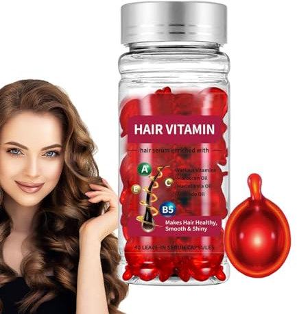 Zankie Capsules D'huile De Vitamines Capillaires - Ca-psules De Sérum De Traitement Capillaire Sans Rinçage | Soin En Profondeur Réparant Les Cheveux Abîmés