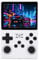 Console di Gioco Portatile retrò, per Giochi per Giocatore Singolo Console per Videogiochi Portatile Schermo IPS da 3,5 Pollici 640x480, 30000 Giochi Integrati 45 Emulatori (WHITE)