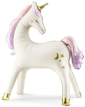 XXL Folienballon Einhorn süßes Unicorn Ballon Deko Geburtstag Kindergeburtstag Mädchen Geschenk Weihnachten Ballon 100cm