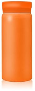 Boziee Termo pequeño de acero inoxidable, 200 ml/300 ml, sin BPA, aislado al vacío, mini termo (naranja, 200 ml)
