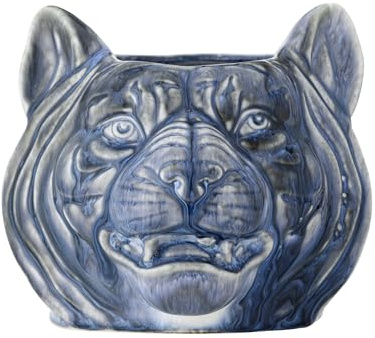Bloomingville Creative Collection Abner Blumentopf, Blau, Steingut, L17xH14xB16,5 cm