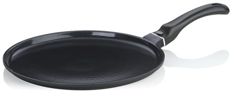 kela Crepe Pfanne 28 cm ATURA, Pfannkuchenpfanne Induktion, Aluguss keramisch beschichtet, Bakelit-Griff, PFAS frei, Crepes Pfanne Induktion