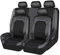 Auto Sitzbezüge für VW Polo VI V IV III II I Mk 6 5 4 3 (Type AW 6C 6R 9N3 9N 6N2 6N 86C 2F 86), Leder Autositzbezüge Set 5 Sitzer Autositzschutzbezug Auto-Schonbezüge, Wasserdichter Sitzschoner