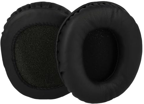 vhbw Ear Pad Cups Cushion Covers compatible with AKG K371 On-Ear Headphones Headset - black, Glossy