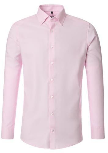 Venti - Modern Fit - Herren Langarm Business Hemd (144321500), Größe:41, Farbe:Rot (400)