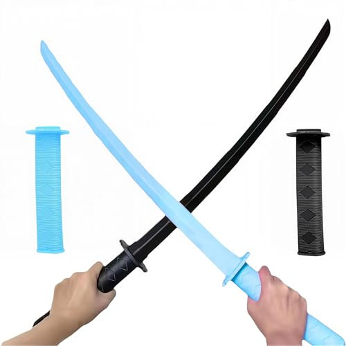2 Pièces Katana Zoro,Jouet d'épée de samouraï rétractable, 3D Printing Katana, Katana, Plastique/Cadeau de Cosplay Katana télescopique en Plastique drôle
