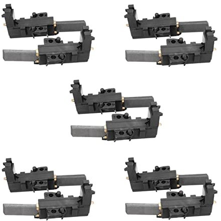 Aqkhougty Spazzola di Carbone for Motore Lavatrice, Compatibile con Whirlpool, Compatibile con Hoover, Compatibile con Candy, Kit di spazzole for Motore Elettrico da 10 Pezzi