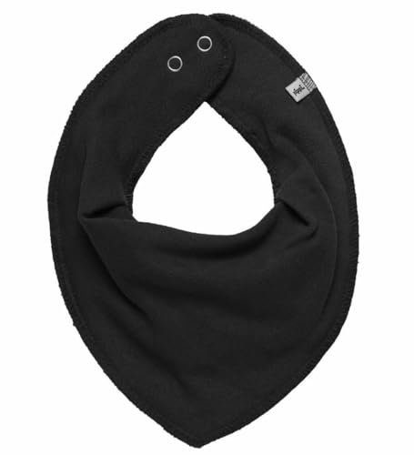 Pippi Babywear Halstuch Lätzchen Dreieckstuch Biobaumwolle uni (schwarz)