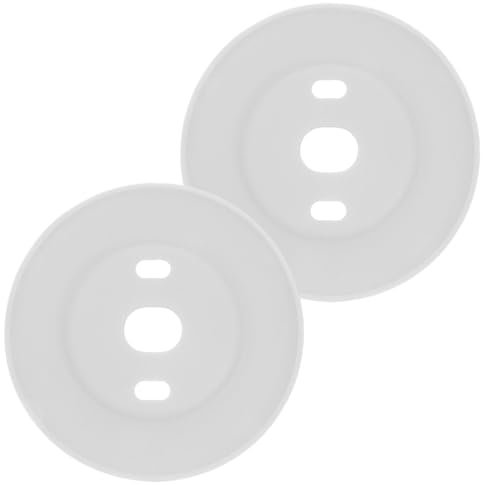Tofficu 1set Thermostat Trim Plate Wall Cover for Nest Thermostat Easy to Clean Backplate Modern Design for Seamless Integration Compatible with Nest Models 2pcs