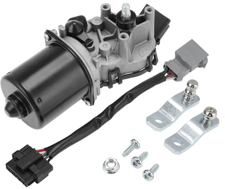 Hihaha Front Windshield Wiper Motor for Dacia Logan 12-23 288006475R 5 Pin | for Dacia Logan MCV 2012-2023, for Dacia Sandero 2012-2023, Front Windshield Wiper Motor Replacement W/Cable