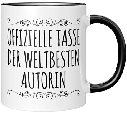 CupHaven® Autor Tasse Weltbeste Autorin Schriftsteller Schriftstellerin Kaffeetasse Kaffeebecher Becher Geschenk Geschenkidee