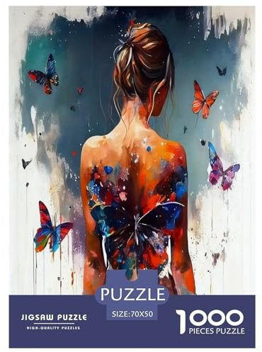 Sexy Mädchen Puzzle 1000 Teile Schwer Pädagogisches Spielzeug Für Die Ganze Familie, Klassische Geschenk Farbenfrohes Legespiel Home Dekoration 70x50cm/1000pcs