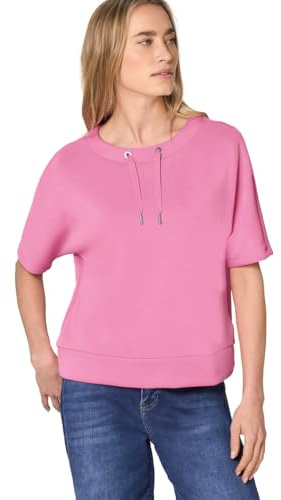 Street One Dropped Shoulder Shirt im Silk-Look ibis Rose 42