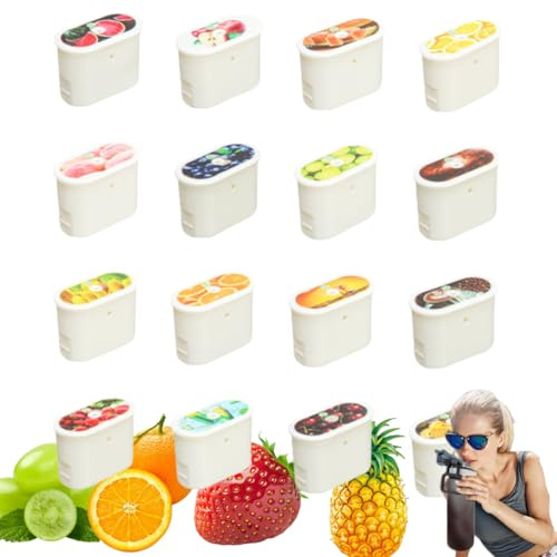 Putextile Water Bottle with 1 Flavor Capsule, 2.0 Upgraded Version, 700ml, BPA Free, for Gym and Outdoor Activities (16 Pod Set)