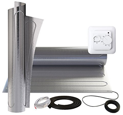 6m² Fußbodenheizung + MST1 Raum-Regler unter PVC Bodenbeläge Teppichboden