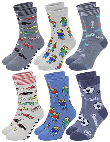 TupTam Kinder Socken Bunt Gemustert 6er Pack für Mädchen und Jungen